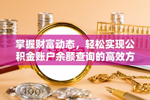 布袋掌握财富动态，轻松实现公积金账户余额查询的高效方法