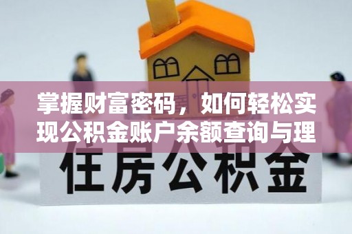 布袋掌握财富密码，如何轻松实现公积金账户余额查询与理财规划