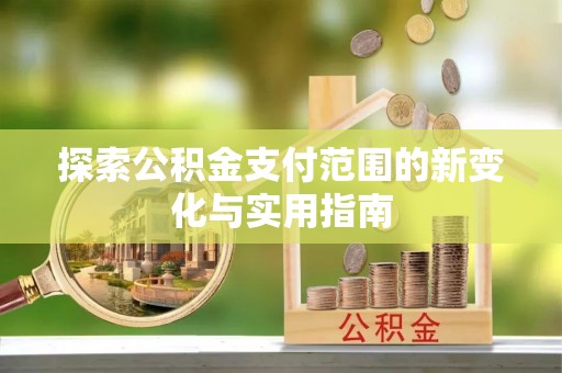 布袋探索公积金支付范围的新变化与实用指南