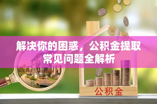 布袋解决你的困惑，公积金提取常见问题全解析