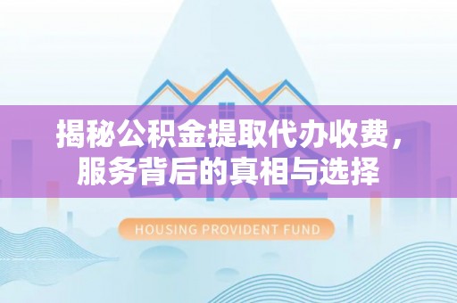 布袋揭秘公积金提取代办收费，服务背后的真相与选择