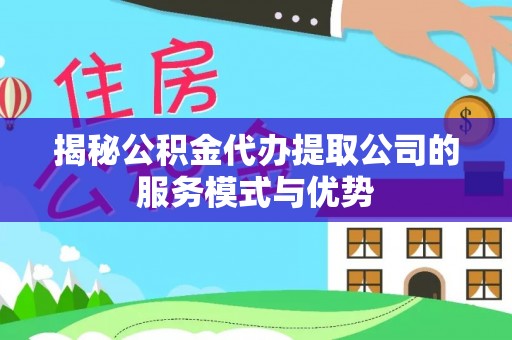 布袋揭秘公积金代办提取公司的服务模式与优势