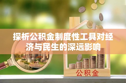 布袋探析公积金制度性工具对经济与民生的深远影响