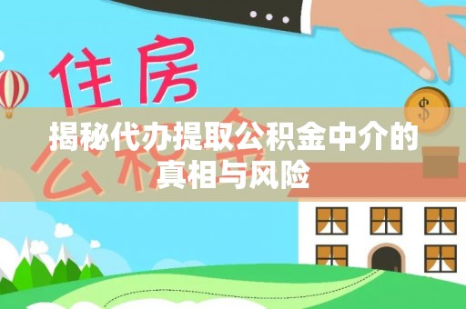 布袋揭秘代办提取公积金中介的真相与风险