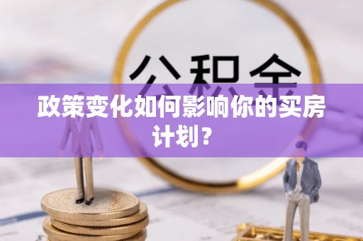 布袋政策变化如何影响你的买房计划？