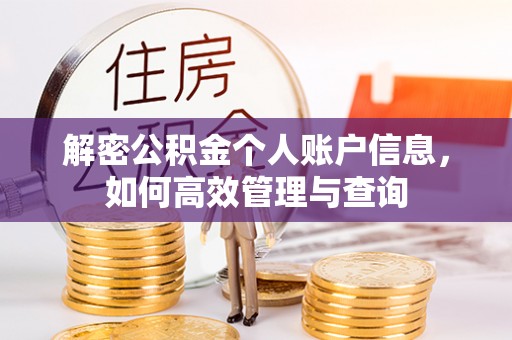 布袋解密公积金个人账户信息，如何高效管理与查询