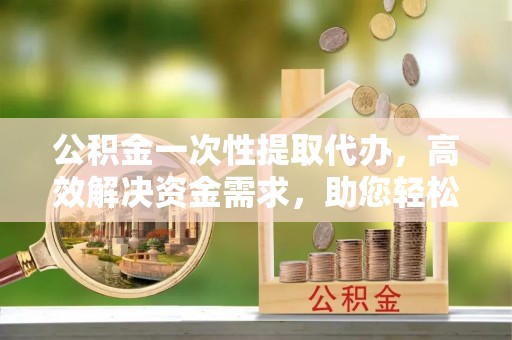 布袋公积金一次性提取代办，高效解决资金需求，助您轻松应对生活难题