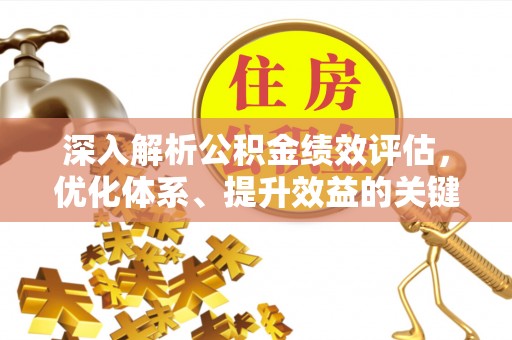 布袋深入解析公积金绩效评估，优化体系、提升效益的关键路径