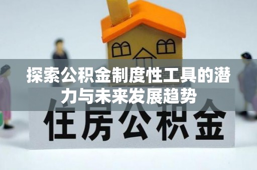 布袋探索公积金制度性工具的潜力与未来发展趋势