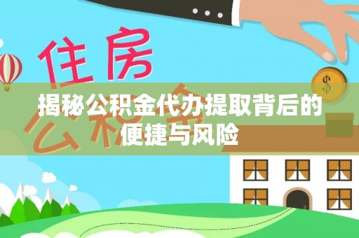 布袋揭秘公积金代办提取背后的便捷与风险