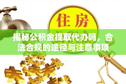 布袋揭秘公积金提取代办吗，合法合规的途径与注意事项