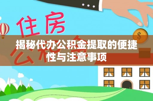 布袋揭秘代办公积金提取的便捷性与注意事项