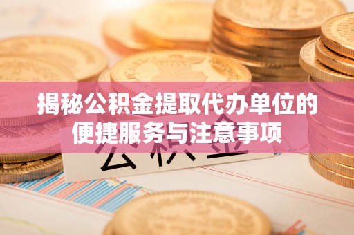 布袋揭秘公积金提取代办单位的便捷服务与注意事项