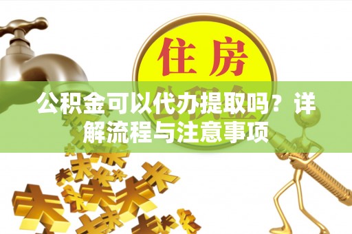 布袋公积金可以代办提取吗？详解流程与注意事项