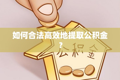 布袋如何合法高效地提取公积金？