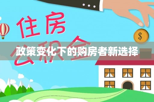 布袋政策变化下的购房者新选择